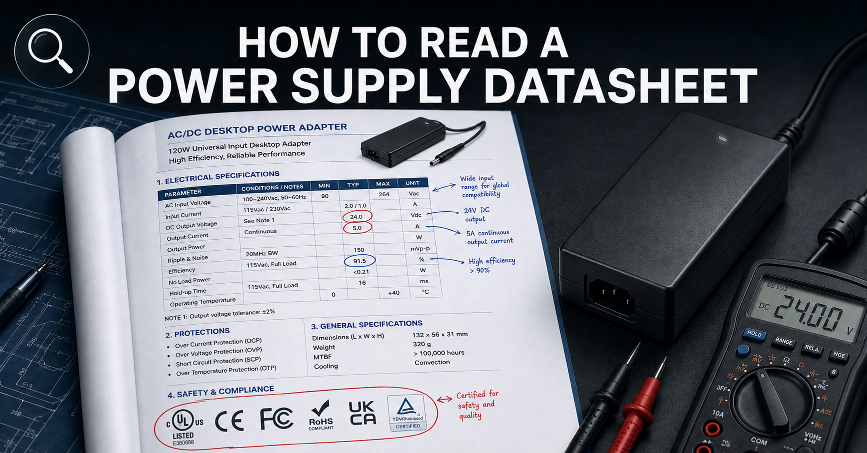 YHYadapter Product Finder - PF02 Header - power adapter selection guide