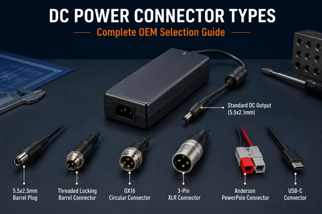 YHYadapter adapter with multiple connector heads arranged neatly, showing the breadth of connector families