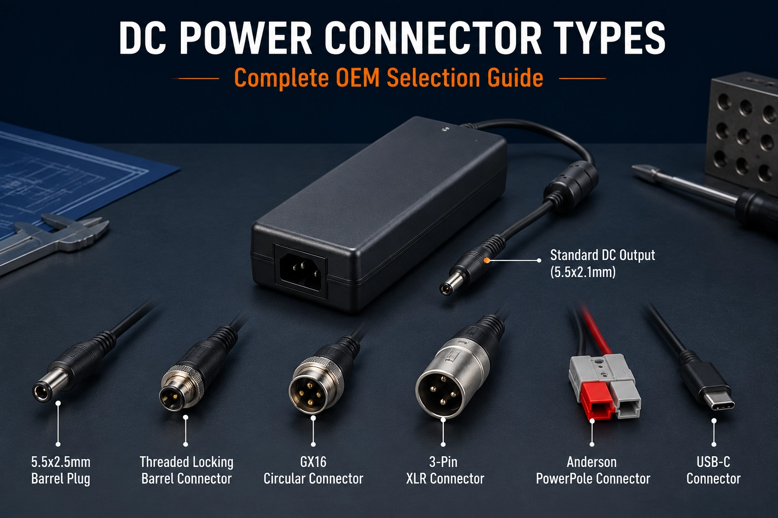 YHYadapter adapter with multiple connector heads arranged neatly, showing the breadth of connector families