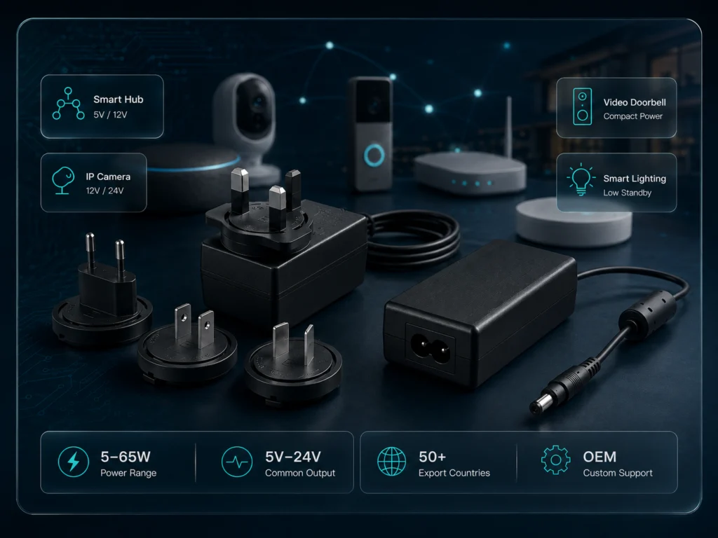 Smart Home and IoT power adapters - YHYadapter compact wall plug power solutions