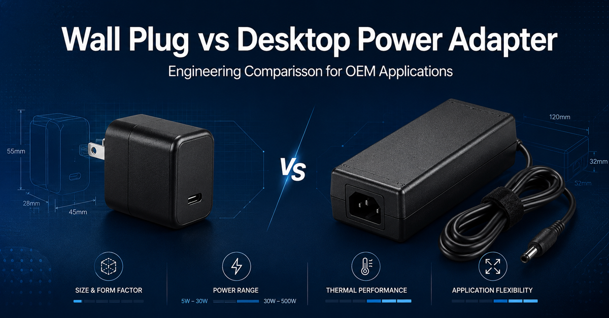 Wall Plug vs Desktop Power Adapter