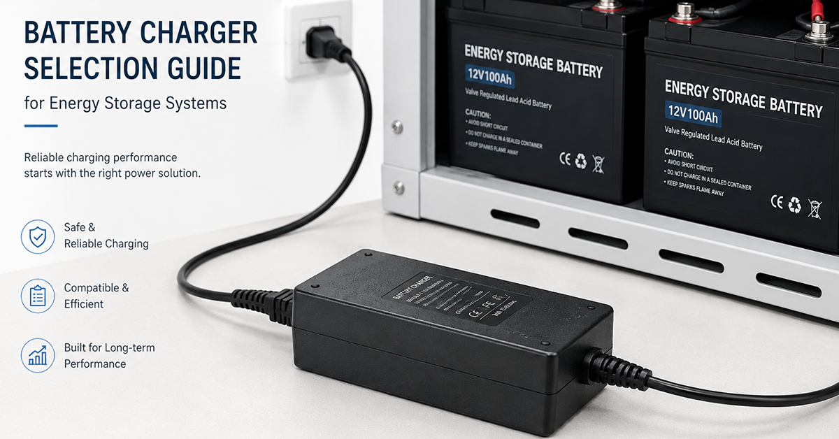 Battery Charger Selection Guide for Energy Storage Systems