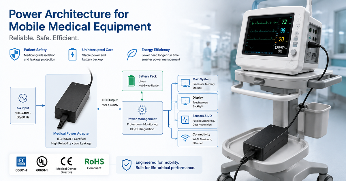 Power Architecture for Mobile Medical Equipment