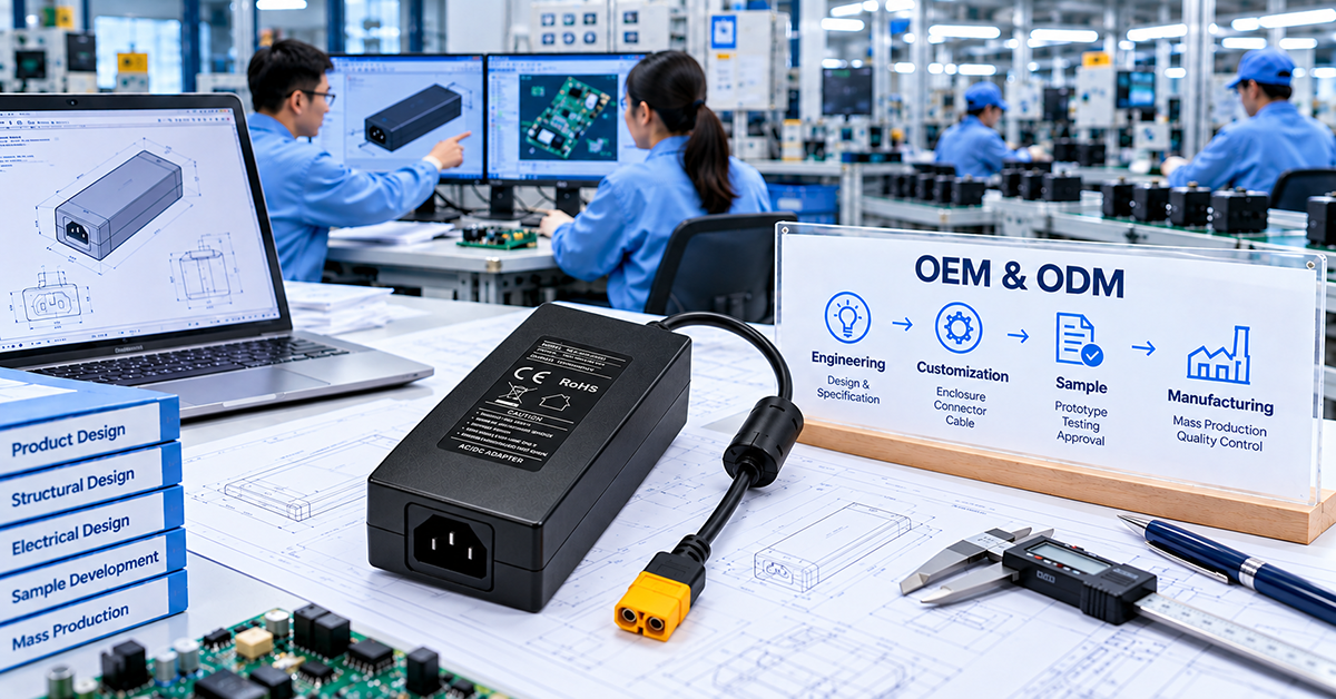 OEM power adapter factory engineering and manufacturing capabilities