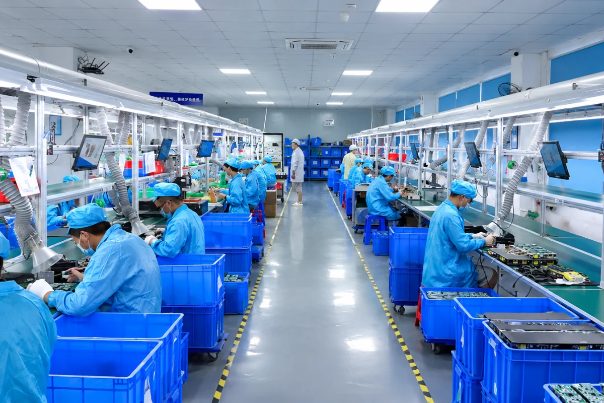 YHYadapter production and assembly line - power adapter manufacturing facility