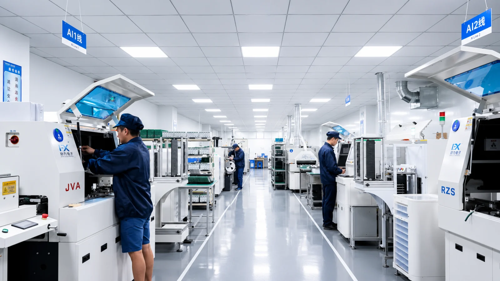YHYadapter SMT production line - surface mount technology manufacturing